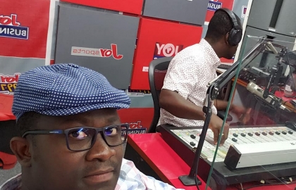 At Joy FM to discuss Kotoko Management issues 